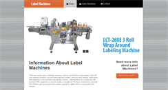 Desktop Screenshot of labelmachines.net