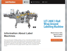 Tablet Screenshot of labelmachines.net